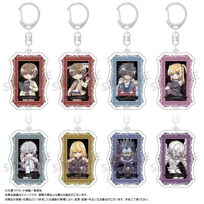 DEATH NOTE Picopale trading Acrylic Keychain Blind Bag 4x6cm - 1 Unidade Aleatória