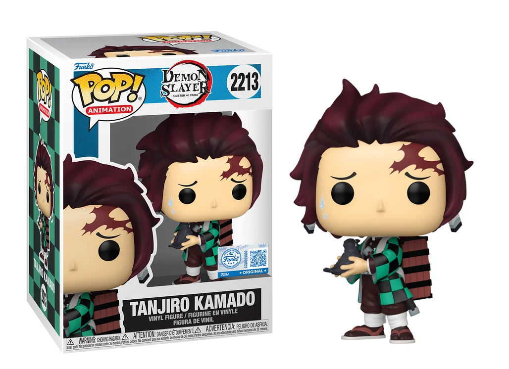 Demon Slayer: Kimetsu no Yaiba POP! Animation Vinyl Figures Tanjiro w/Crow 9 cm
