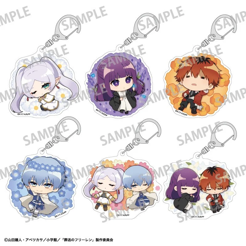 Frieren: Beyond Journey's End Trading Acrylic Keychains / Original Illustration Blind Box - 1 Unidade Aleatória