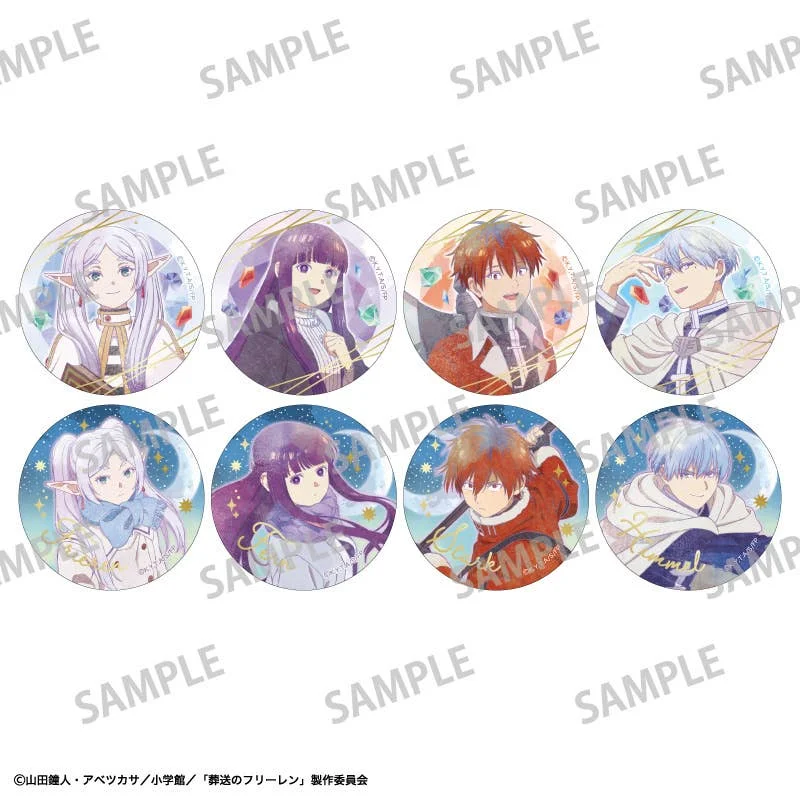 Frieren: Beyond Journey's End: Trading Foil Stamped Tin Badge/Kamiani Touch Blind Box - 1 Unidade Aleatória