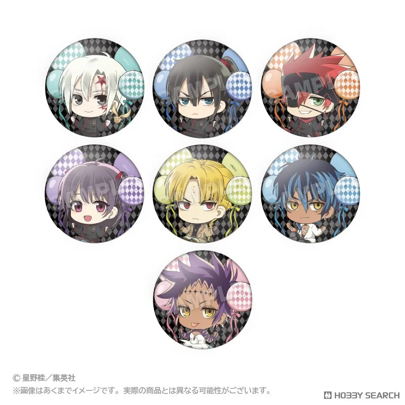 D.Gray-Man: Trading Barunko Badges Blind Box - 1 Unidade Aleatória