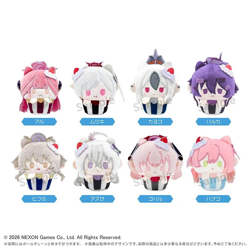 Blue Archive: Cupcake Tapi Plushie Vol. 1 Blind Box - 1 Unidade Aleatória