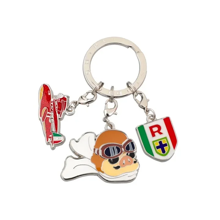 3 pieces Key Ring Marco - Porco Rosso